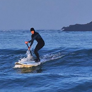 Cristina using her custom REVYA Paddle