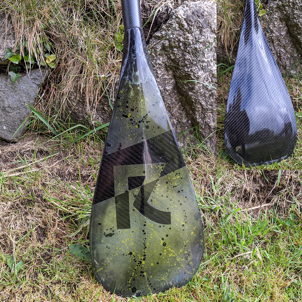 Yellow Speckle Carbon Paddle