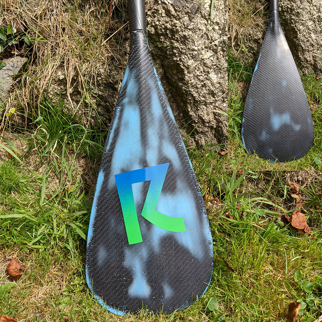 Blue Green Carbon Paddle